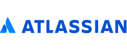 The Atlassian logo, featuring a stylized blue "A" symbol to the left of the word "ATLASSSIAN" in bold, blue uppercase letters. Atlassian is a company known for its collaboration and productivity software such as Jira, Confluence, and Trello.