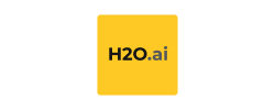 The H2O.ai logo, featuring a yellow square with the text “H2O.ai” in bold black and gray letters centered within it. H2O.ai is a company specializing in open-source and enterprise AI and machine learning platforms.