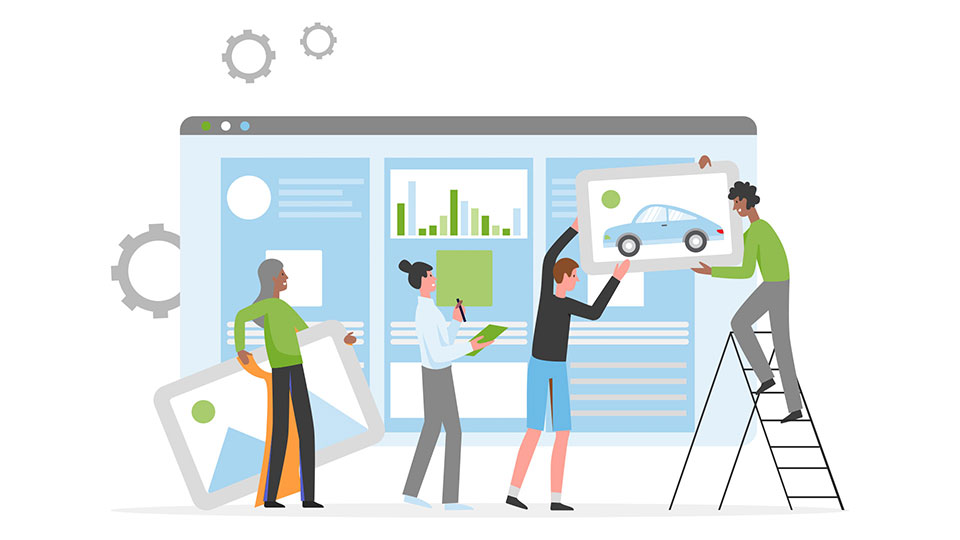 Logo der IoT-Plattform SiteWhere mit Symbol für Standort und Signal, das die Verbindung und Integration von Geräten darstellt.